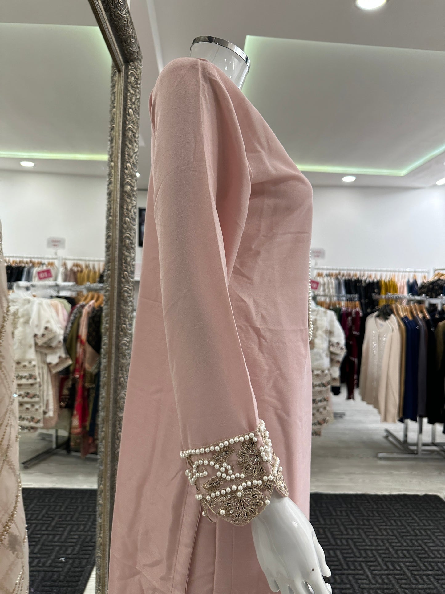 Pink Silk Ladies Suit
