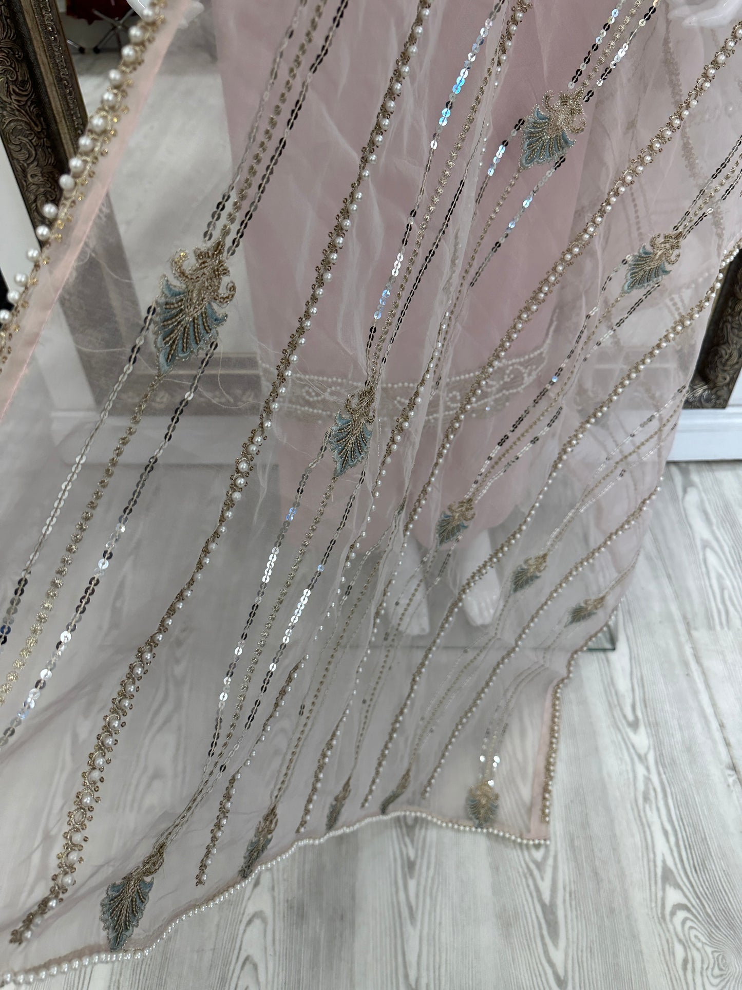 Pink Silk Ladies Suit