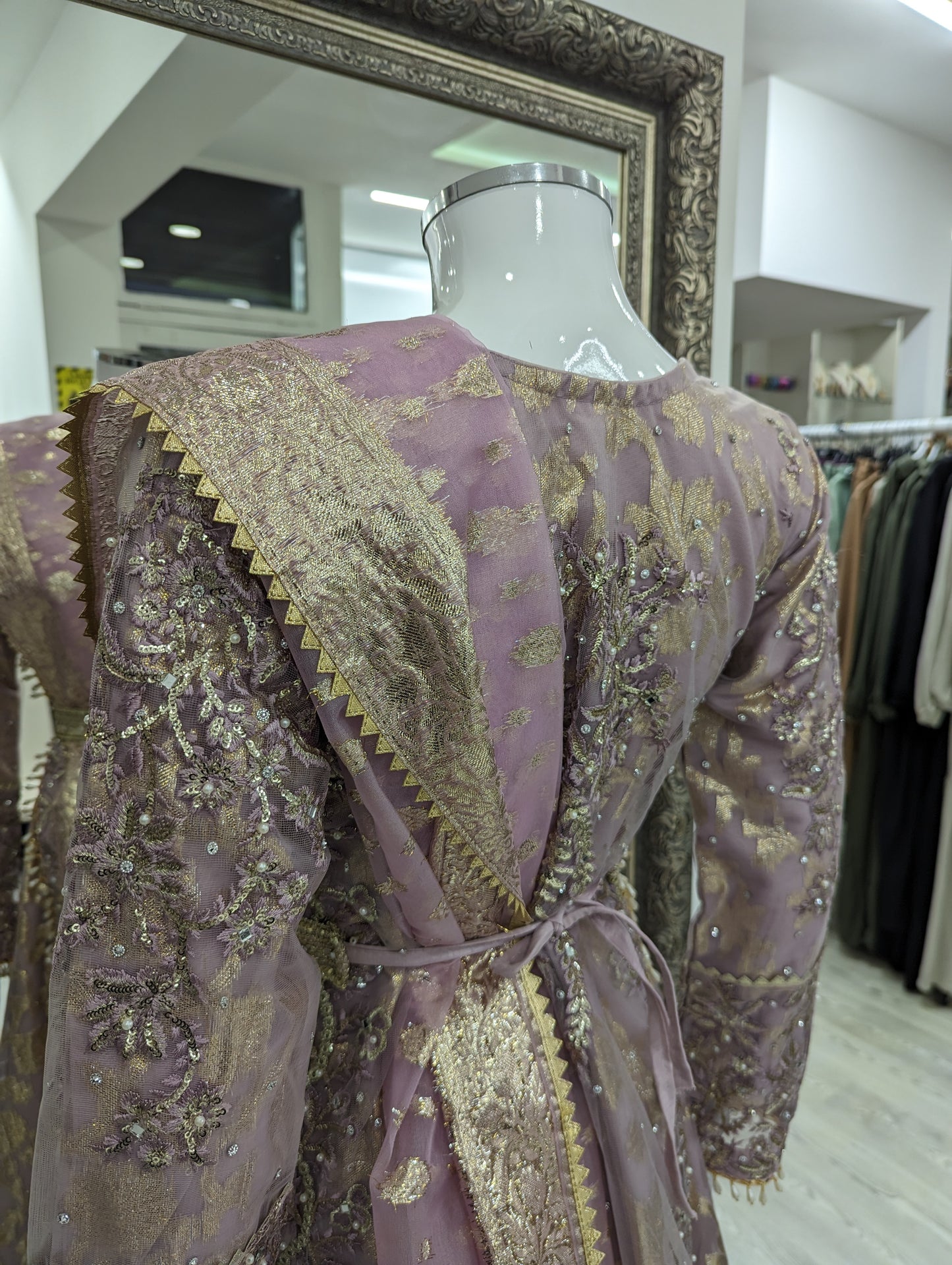 Lilac Luxury Net Ladies Suit