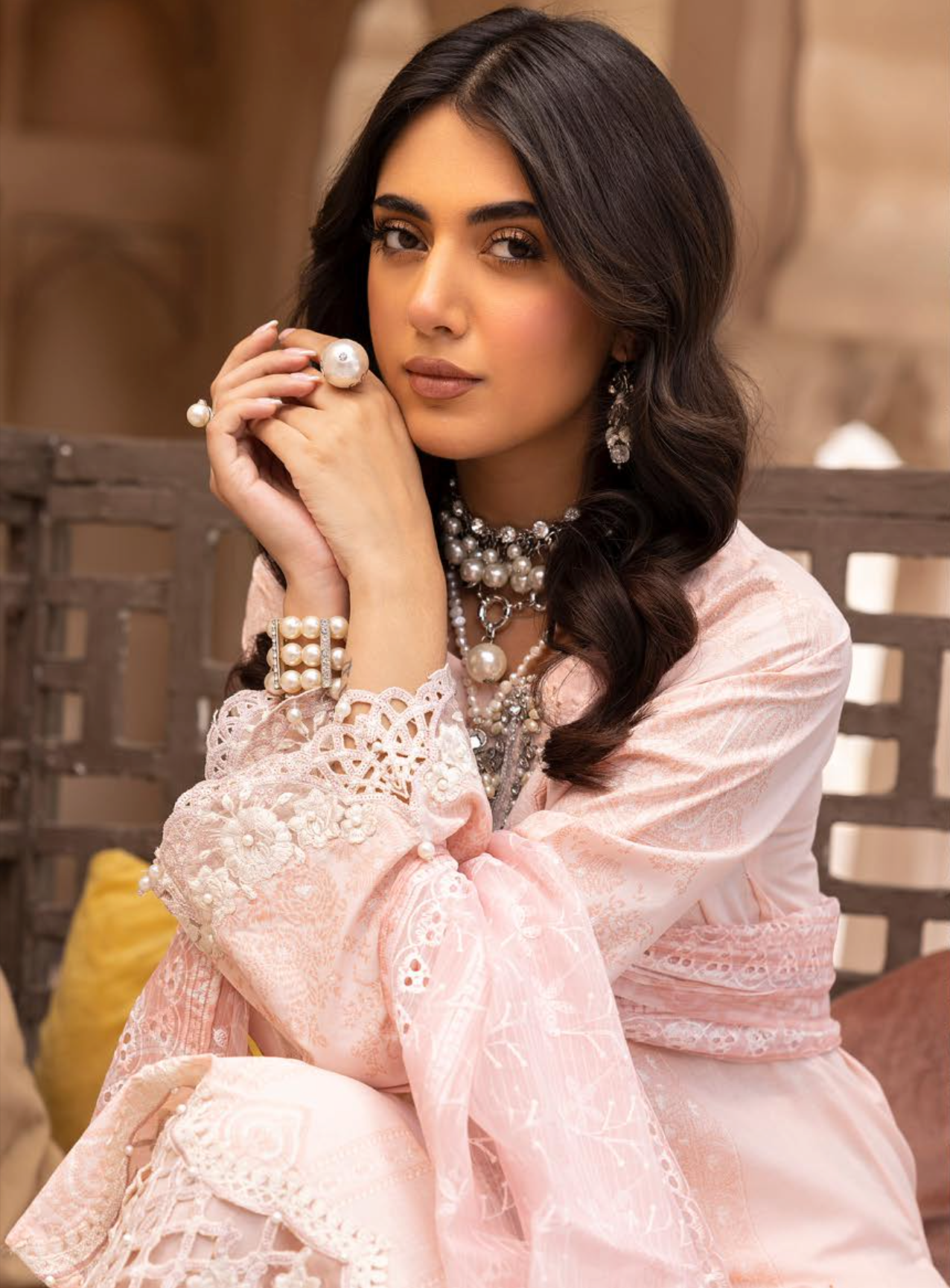 Pink Chikankari Ladies Suit
