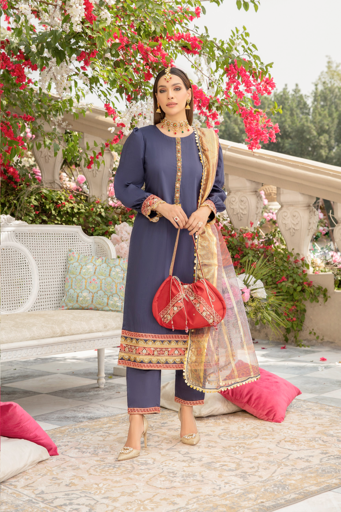 Navy Blue IVANA Luxury Ladies Suit