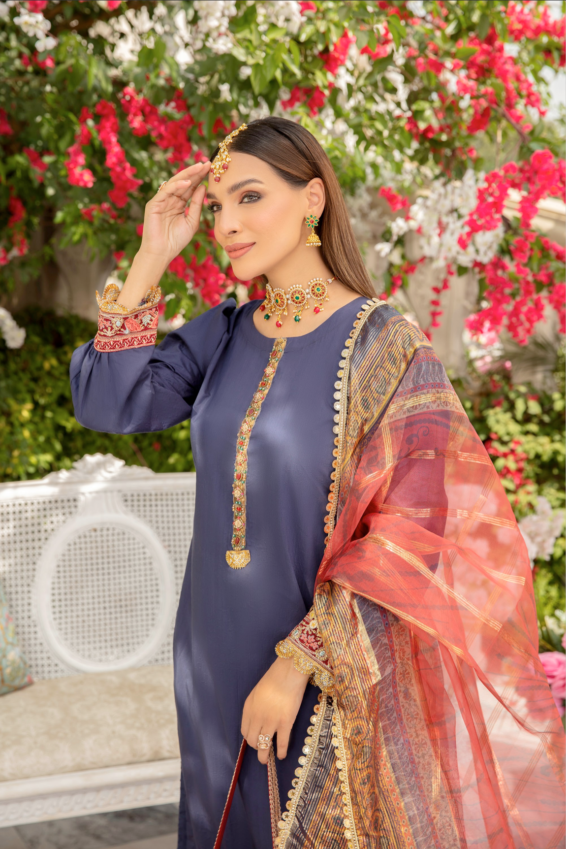 Navy Blue IVANA Luxury Ladies Suit