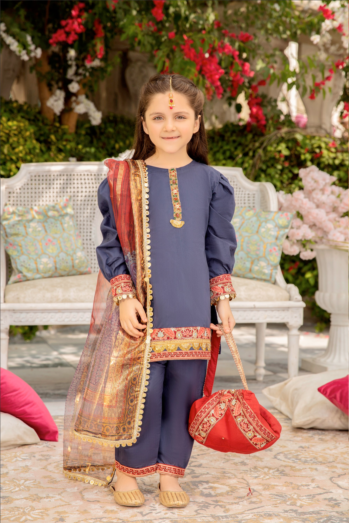 Girls navy hot sale suit