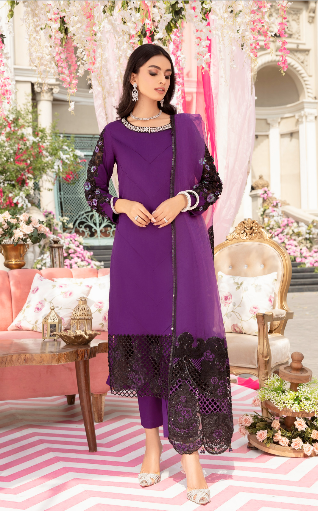 Purple IVANA Luxury Ladies Suit