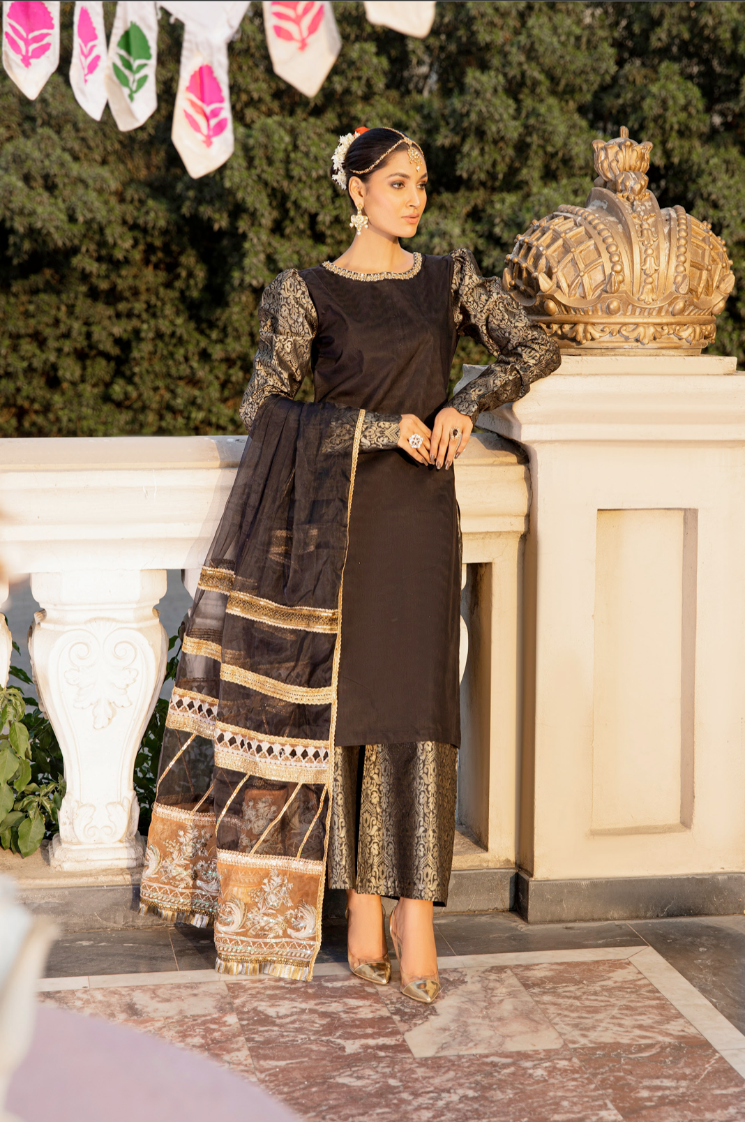 Black IVANA Luxury Girls Suit