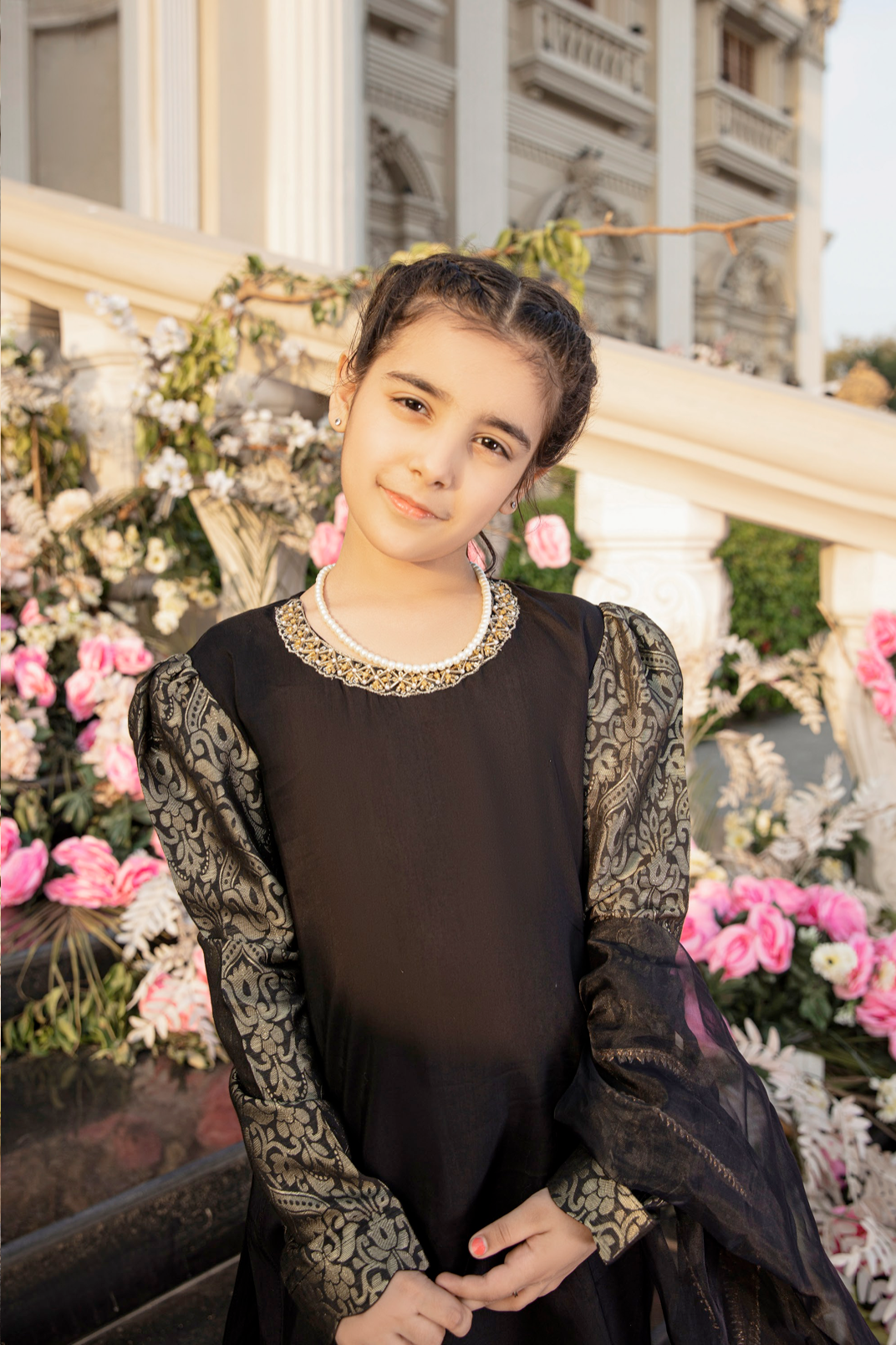 Black IVANA Luxury Girls Suit