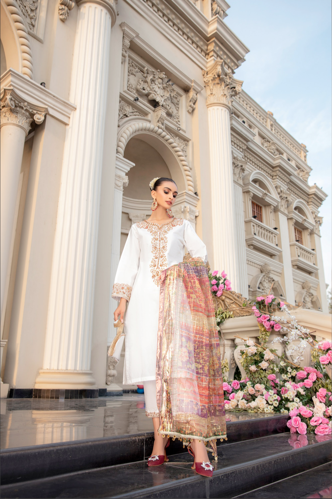 White IVANA Luxury Ladies Suit