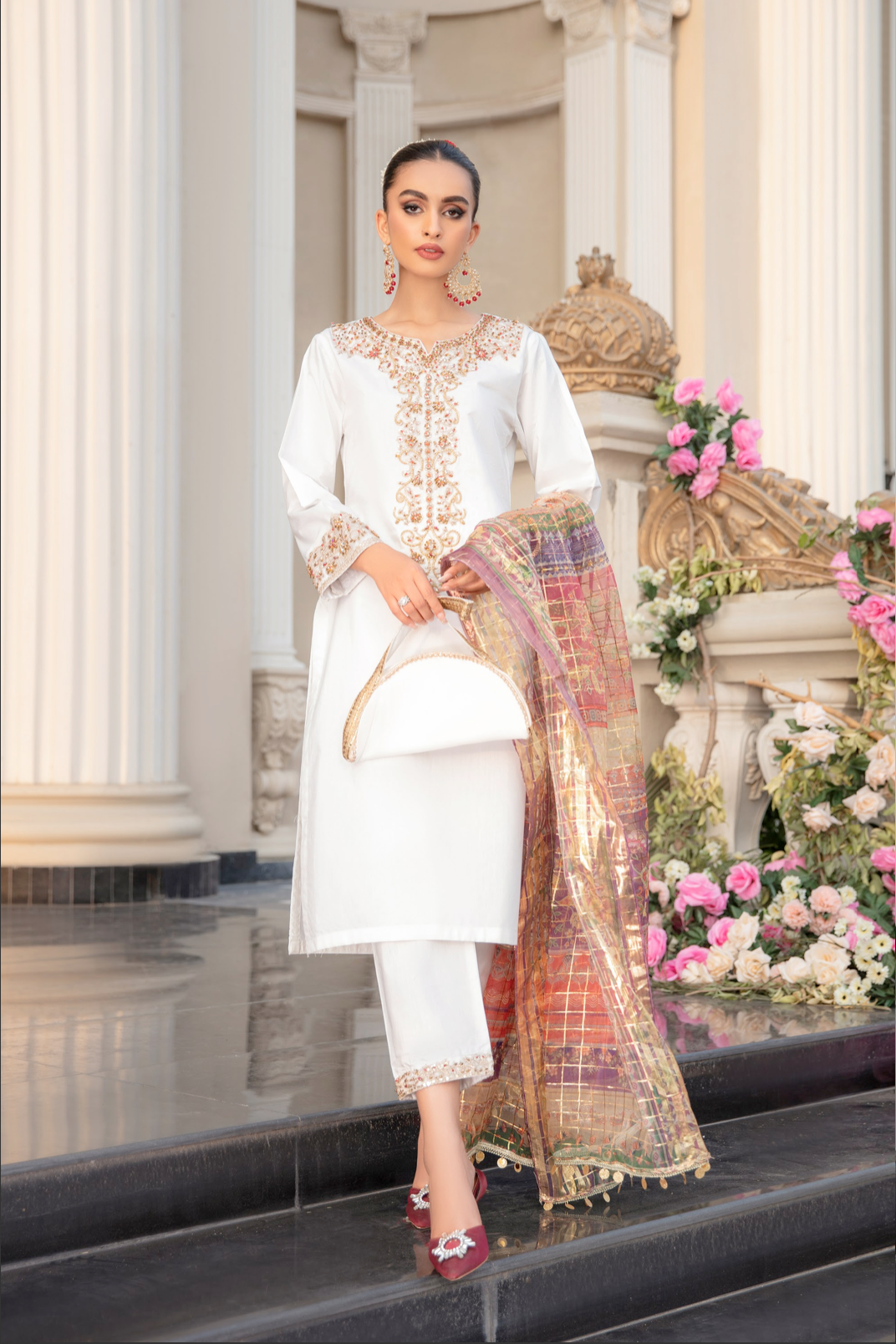 White IVANA Luxury Ladies Suit