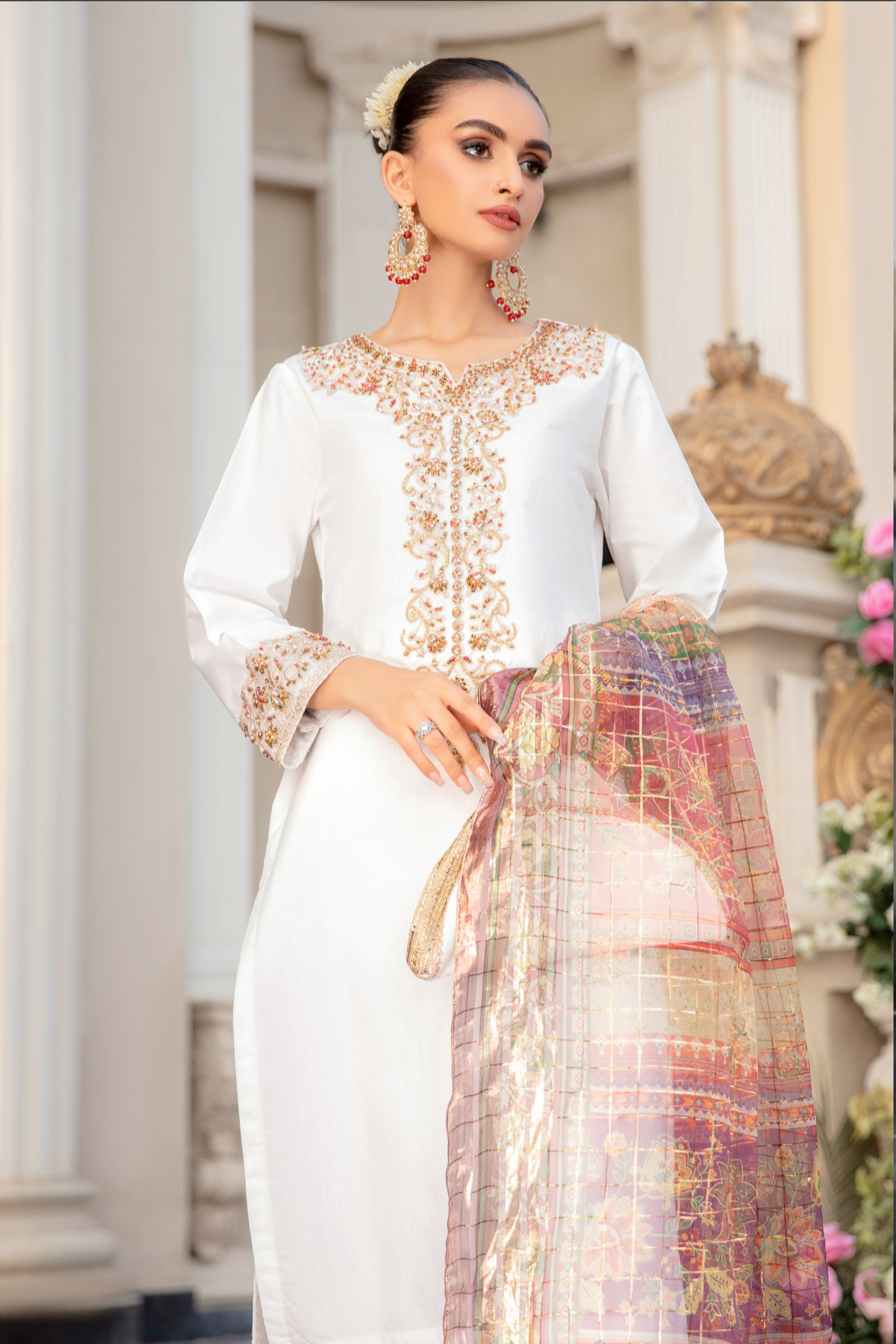 White IVANA Luxury Ladies Suit