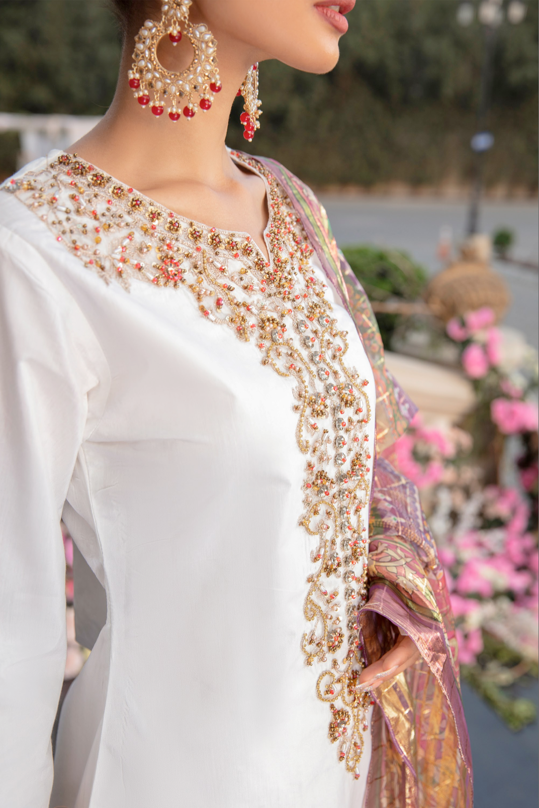 White IVANA Luxury Ladies Suit