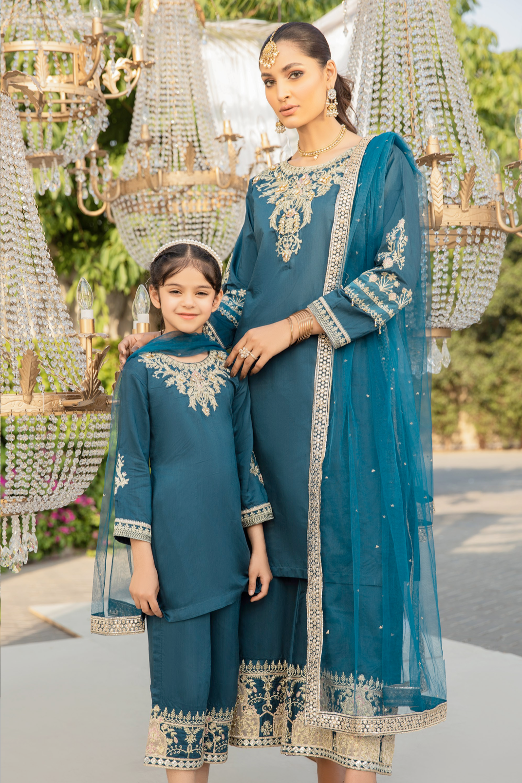 Dark Teal Blue IVANA Luxury Ladies Suit