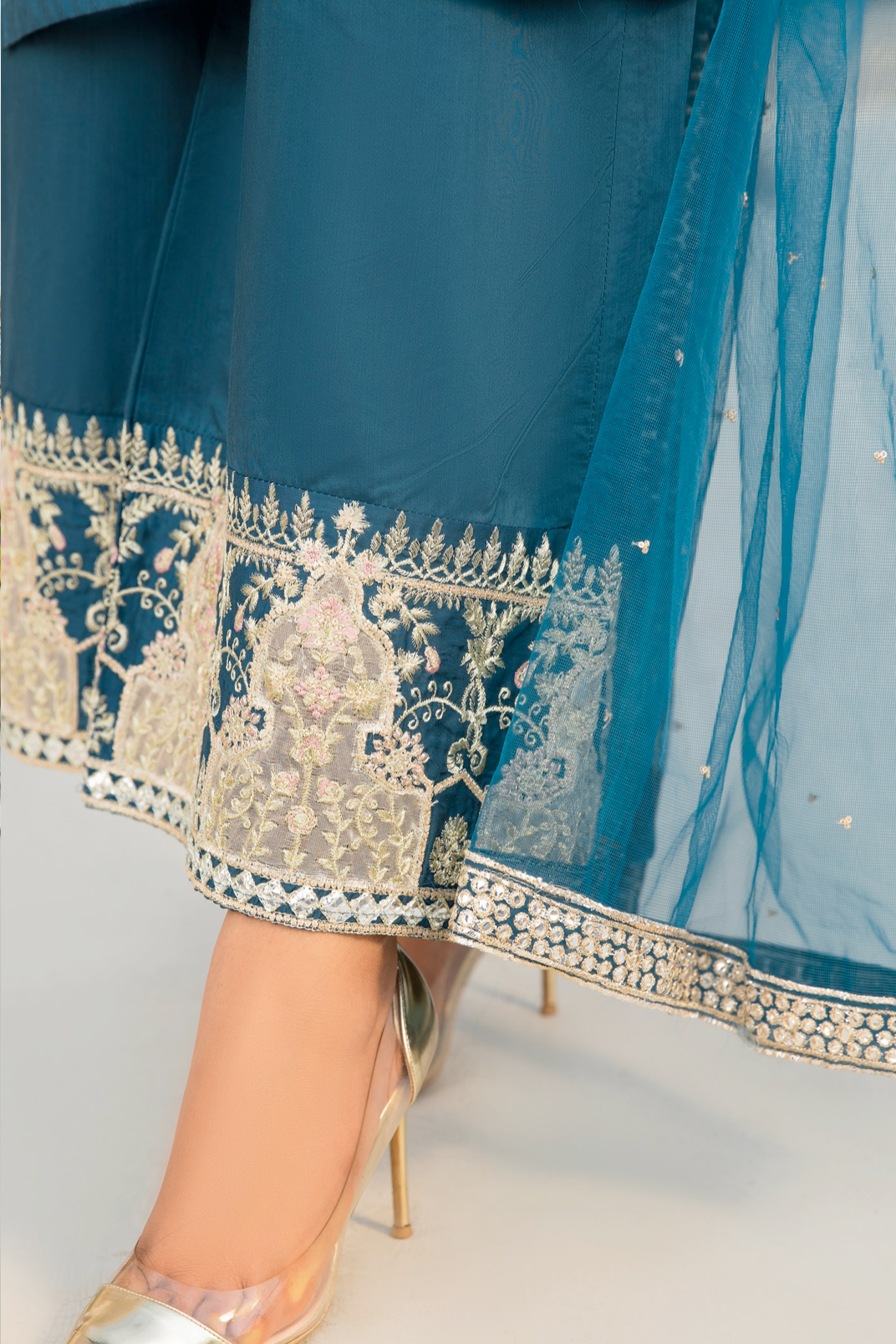 Dark Teal Blue IVANA Luxury Ladies Suit