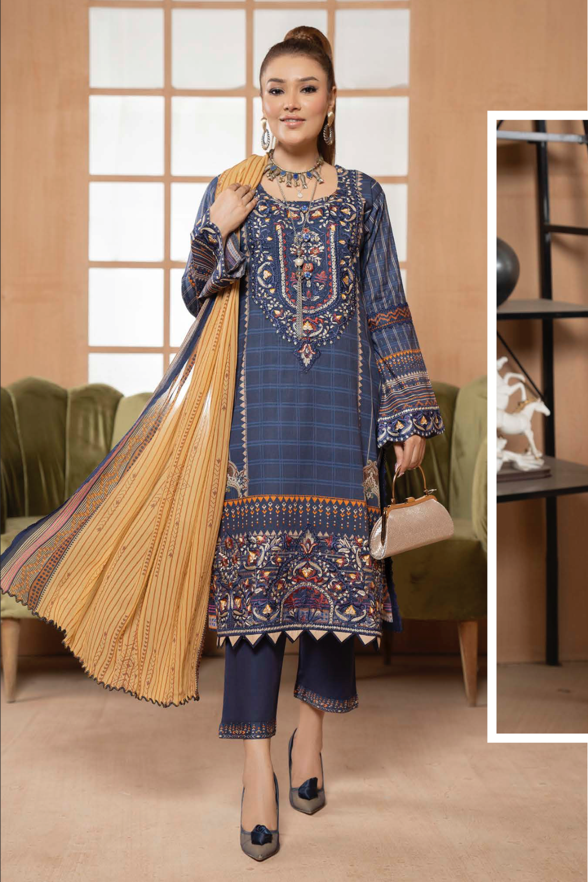 Blue Munira Designer Lawn Ladies Suit