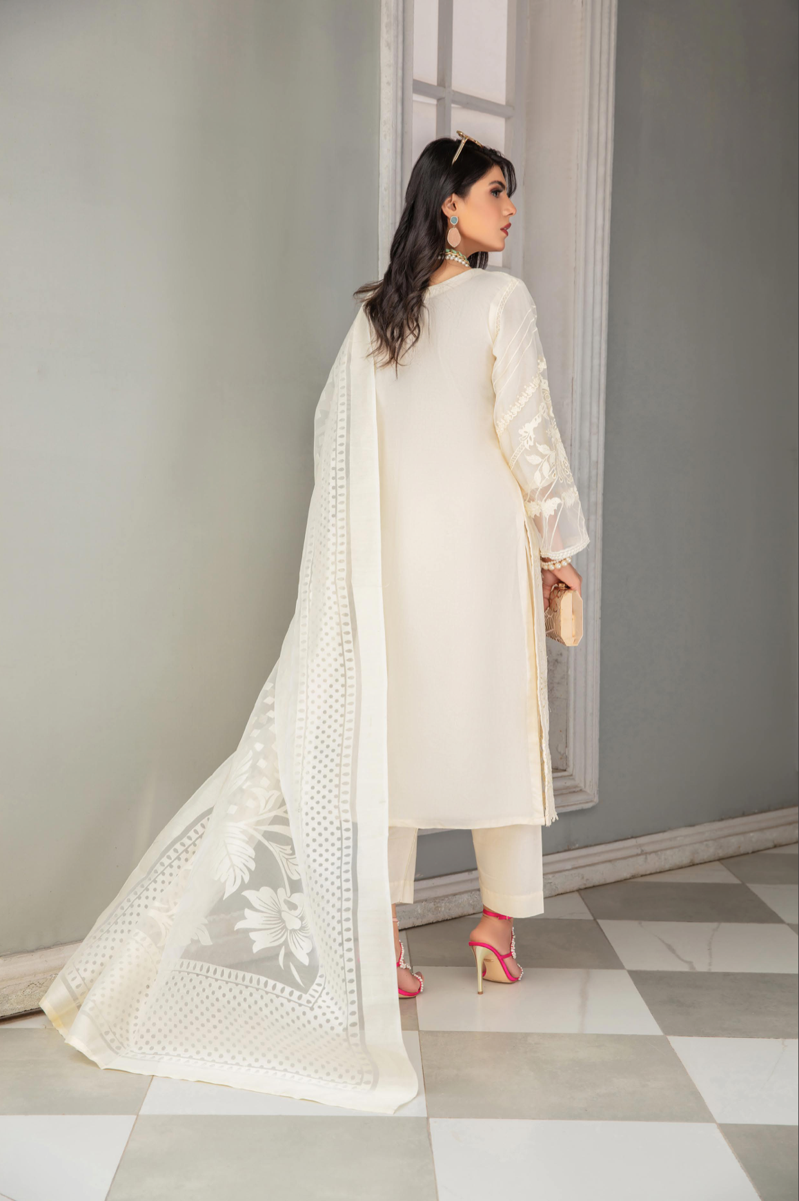 Cream Zoha Cotton Ladies Suit