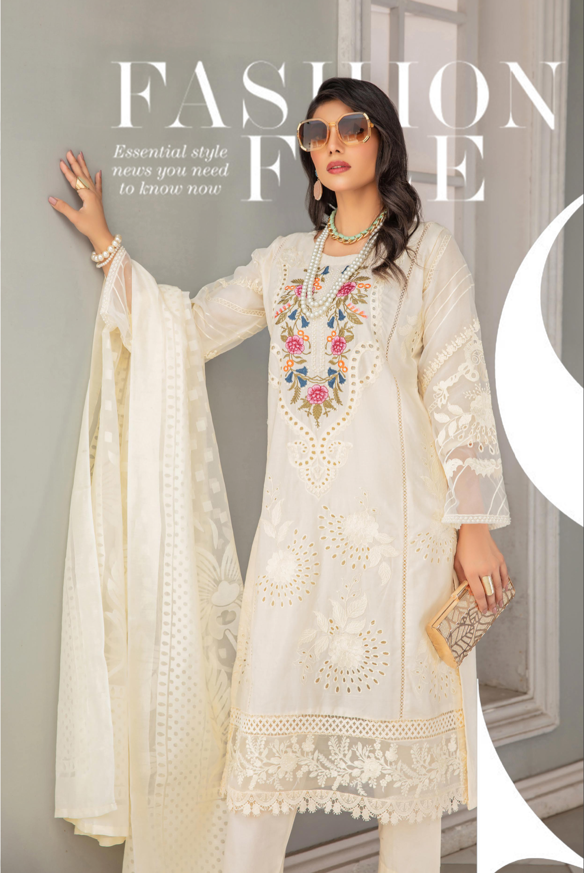 Cream Zoha Cotton Ladies Suit