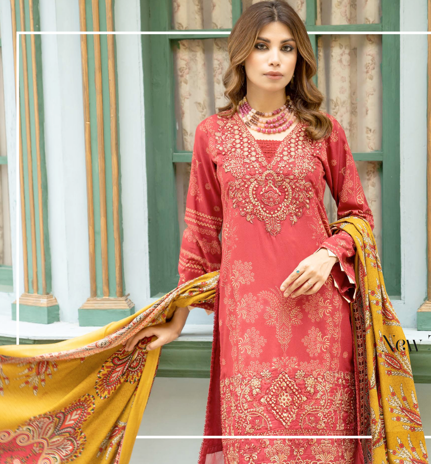 Maroon Munira Designer Dhanak Ladies Suit