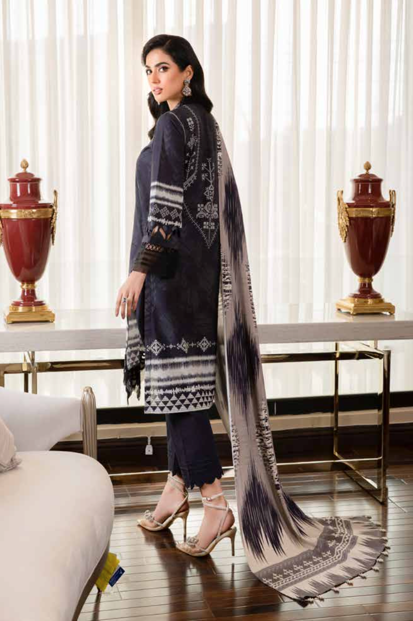 Black Nureh Khaddar Ladies Suit