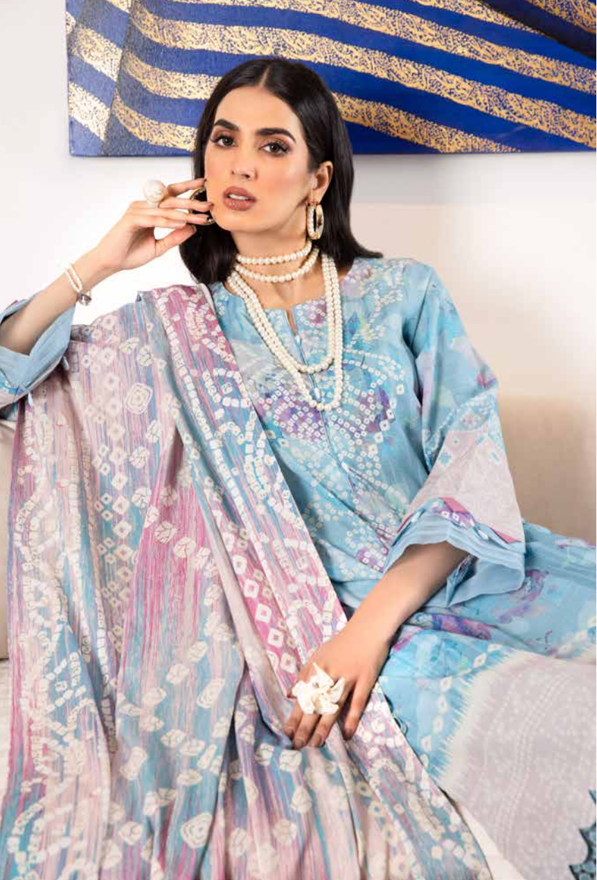 Blue Nureh Khaddar Ladies Suit