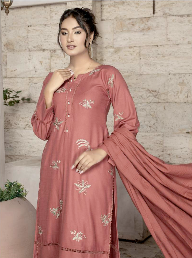 Pink Umang Dhanak Ladies Suit