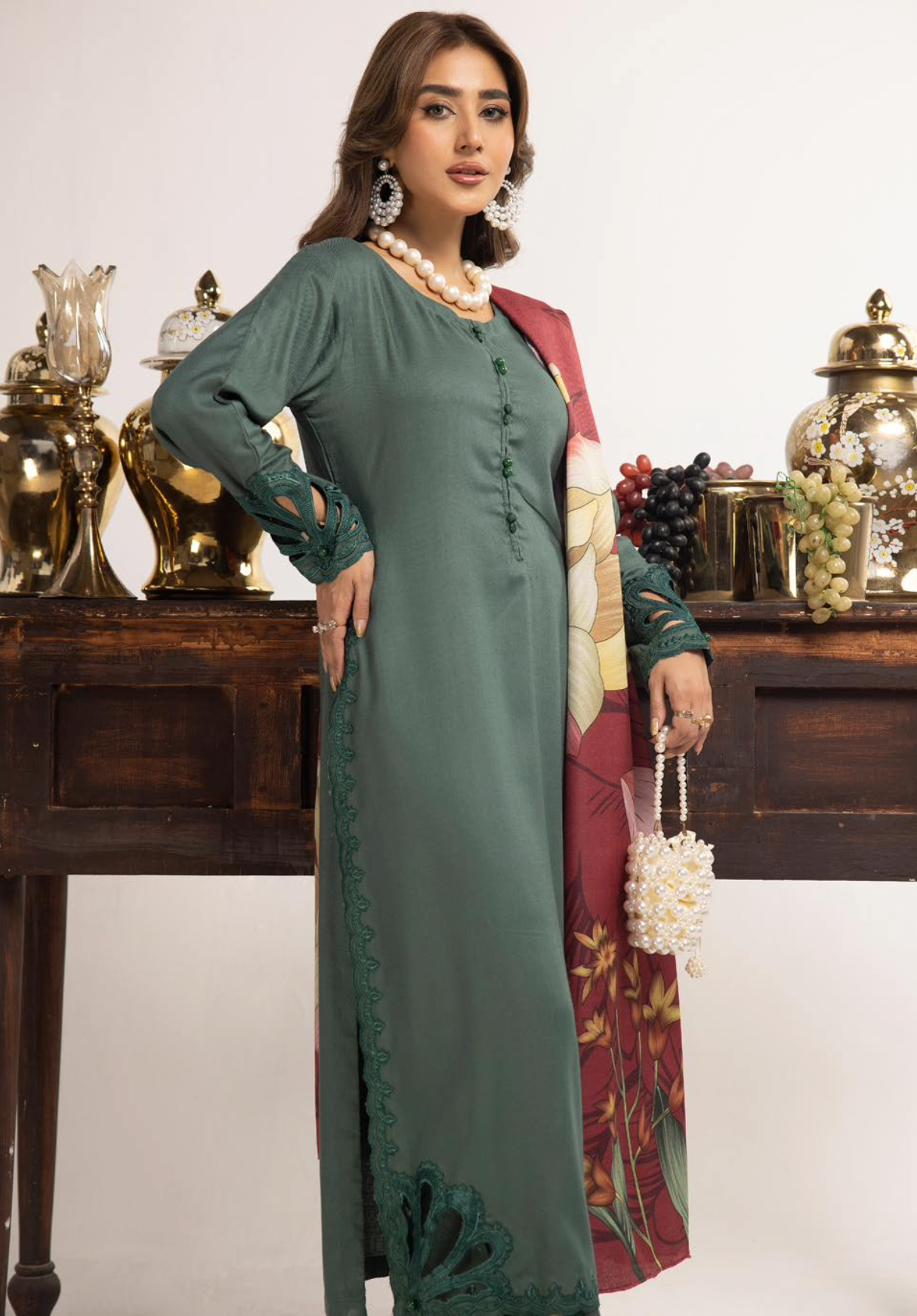Dark Teal Green Florence Marina Ladies Suit