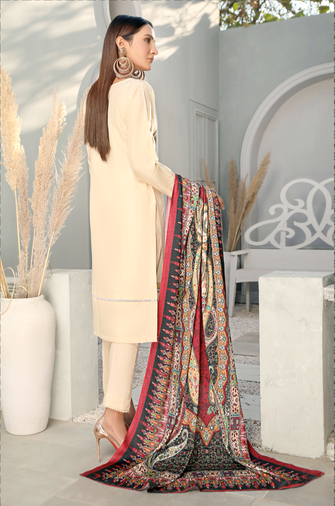 Beige Alpine Kashmiri Ladies Suit