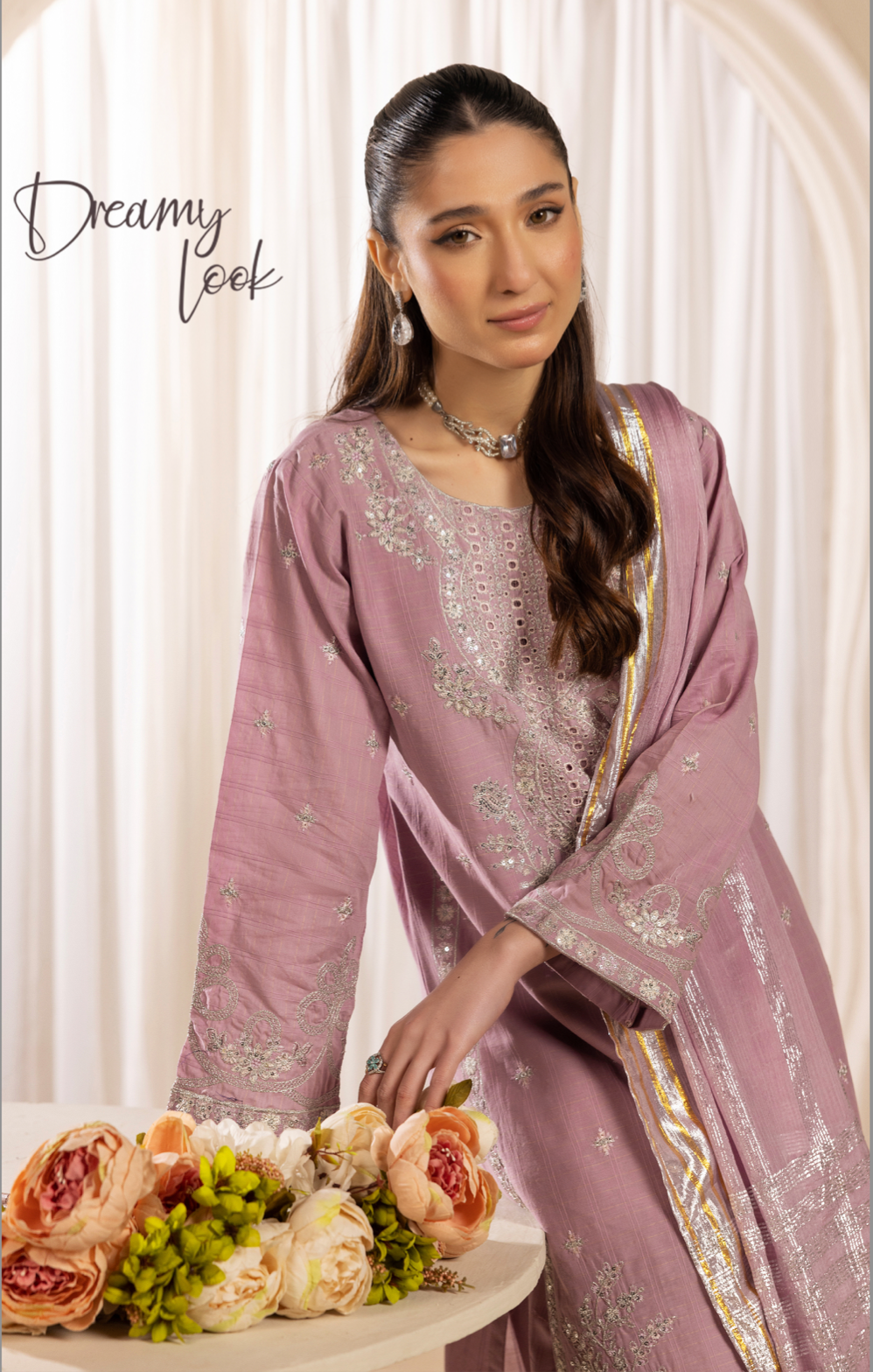 Lilac 'Senorita Lux' Cotton Ladies Suit