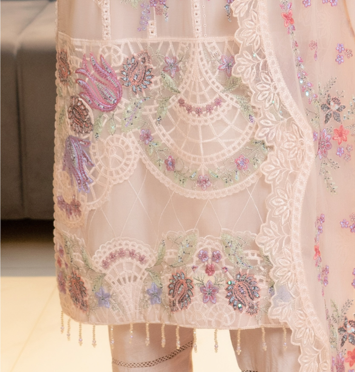 Nude Munira Designer Chiffon Ladies Suit