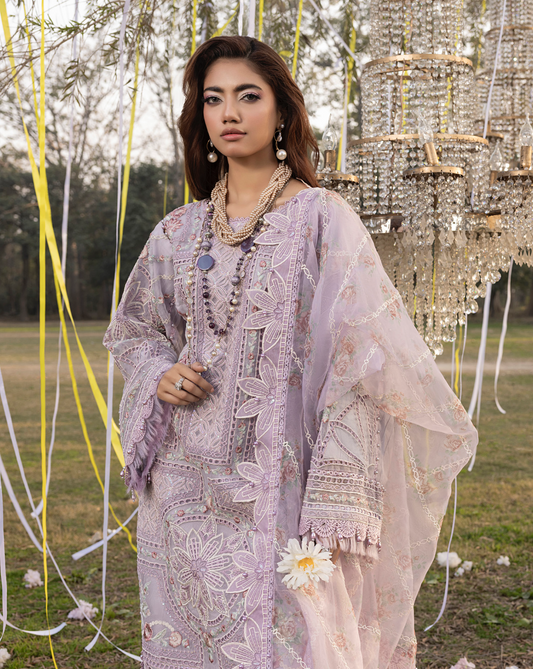Lilac 'Summer Fantasy' Lawn Ladies Suit