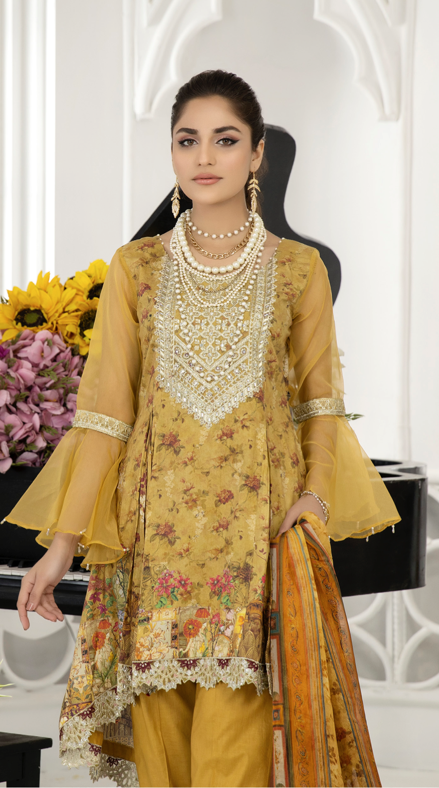 Mustard Yellow Arzoo Lawn Ladies Suit
