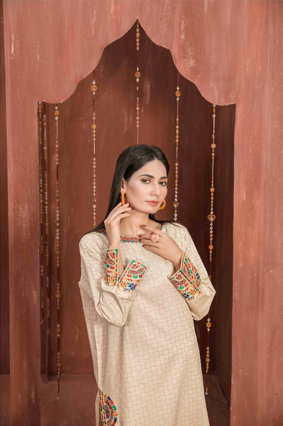 Gold Casablanca by Tawakkal Viscose Ladies Suit