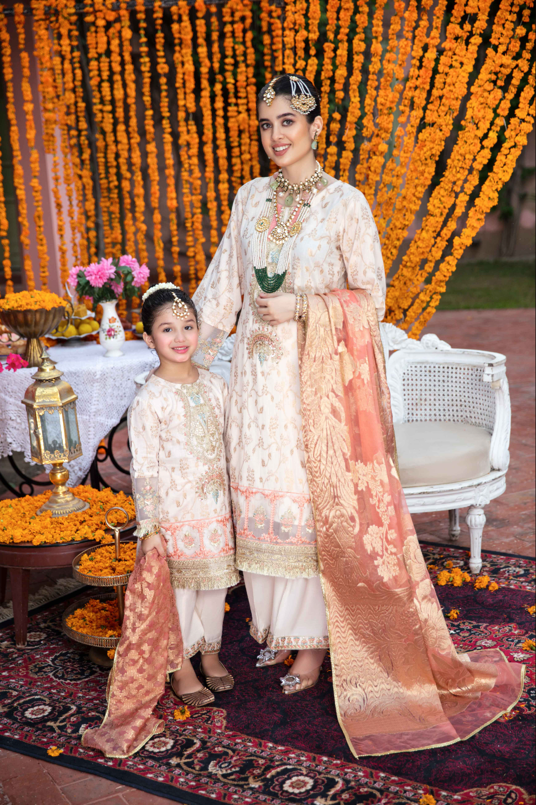 Light Beige Gold IVANA Jacquard Ladies Suit