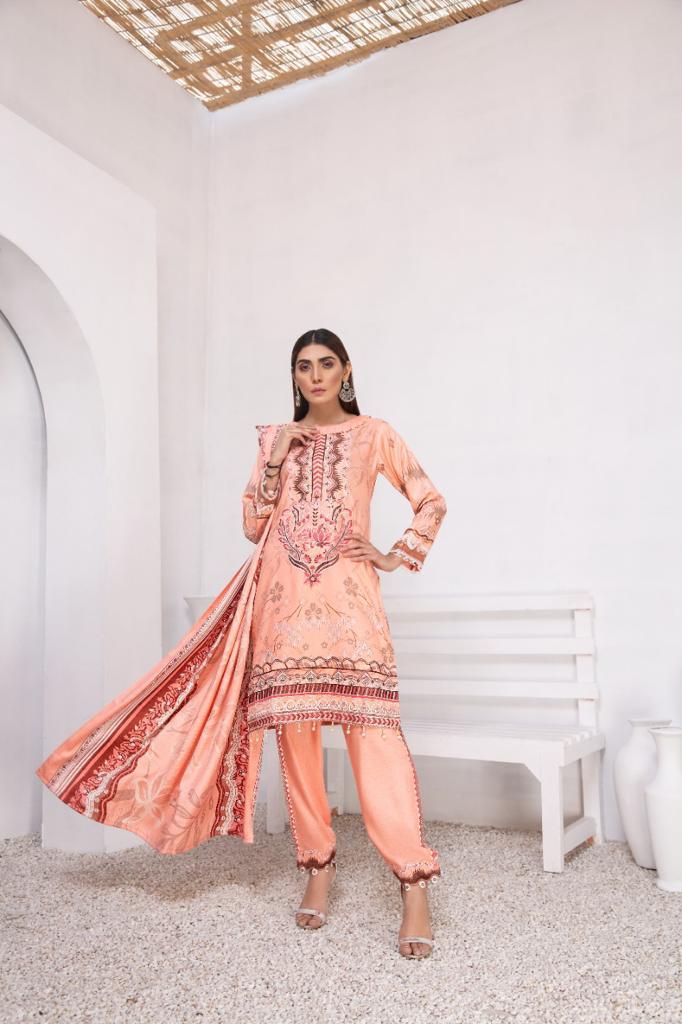 Peach Areesha's Marina Pret Ladies Suit