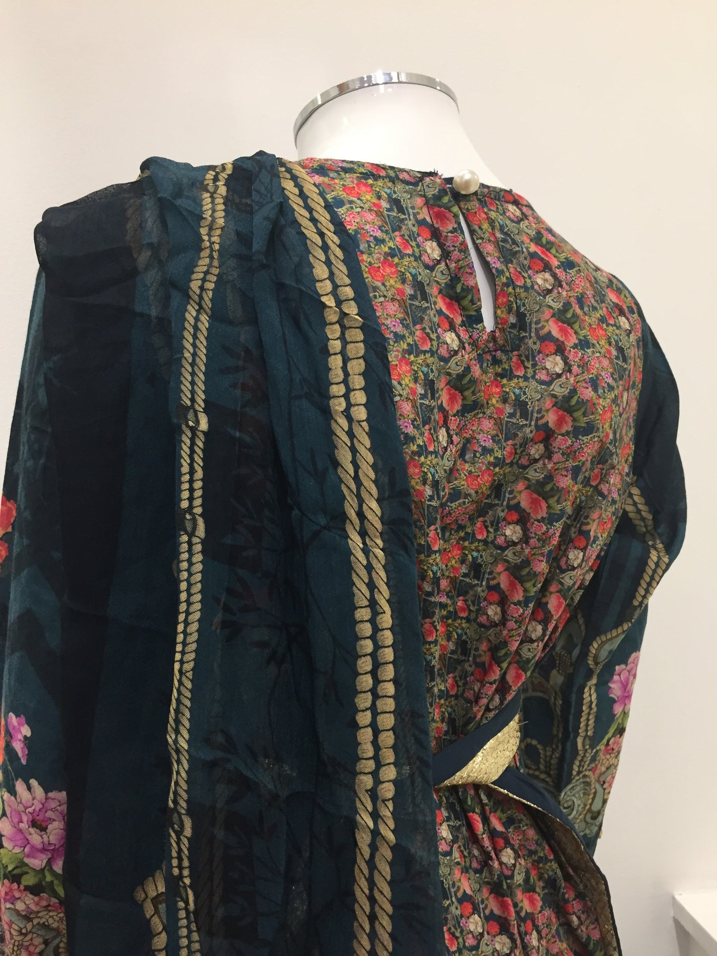 Blue IVANA Luxury Lawn Girls Frock