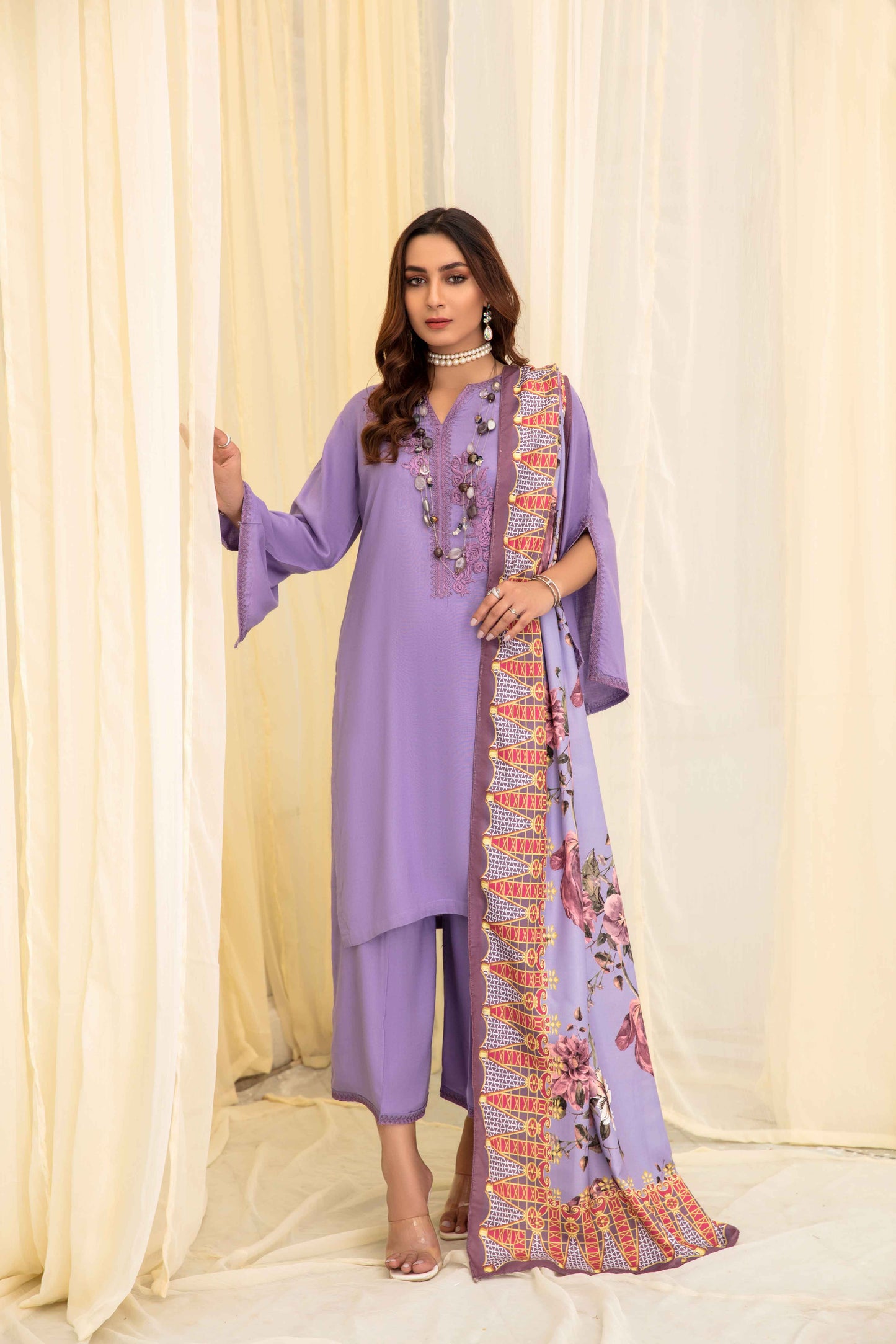 Lilac Manzil Marina Ladies Suit