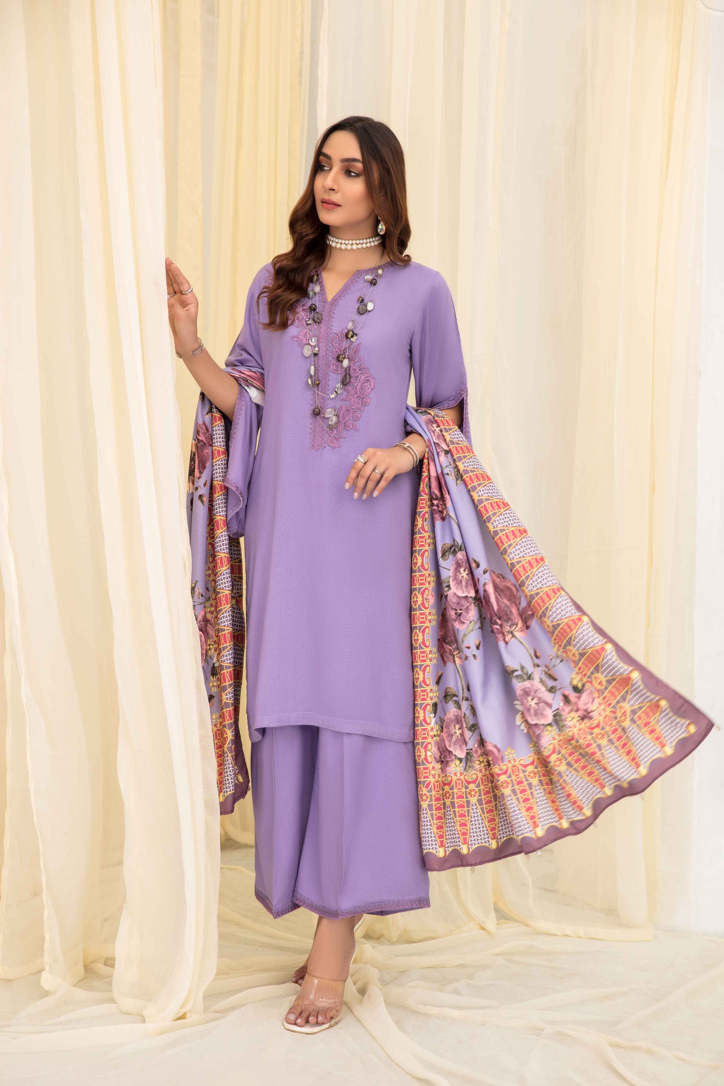 Lilac Manzil Marina Ladies Suit