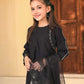 Black Ally's Jacquard Cotton Girls Suit