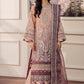 Peach Pink and Purple 'Essence' Adan's Libas Design Chiffon Ladies Suit