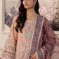 Peach Pink and Purple 'Essence' Adan's Libas Design Chiffon Ladies Suit