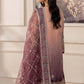 Peach Pink and Purple 'Essence' Adan's Libas Design Chiffon Ladies Suit