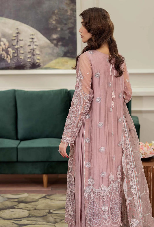 Dusty Pink 'Essence' Adan's Libas Design Organza Ladies Suit
