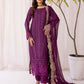 Purple Plum Azure Chiffon Ladies Suit