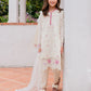 Light Beige Cream 'Aurea' Jacquard Girls Suit