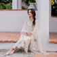 Light Beige Cream 'Aurea' Jacquard Ladies Suit
