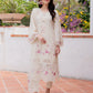 Light Beige Cream 'Aurea' Jacquard Ladies Suit