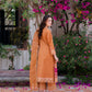 Orange Brown 'Aurea' Jacquard Ladies Suit