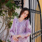Lilac Purple 'Aurea' Jacquard Ladies Suit