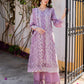 Lilac Purple 'Aurea' Jacquard Ladies Suit