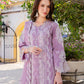 Lilac Purple 'Aurea' Jacquard Ladies Suit