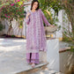 Lilac Purple 'Aurea' Jacquard Ladies Suit