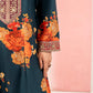 Dark Teal Blue 'Elsa Lux' Silk Lawn Ladies Suit